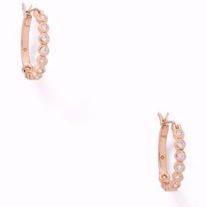 Kate Spade Full Circle Huggies in Rose Gold